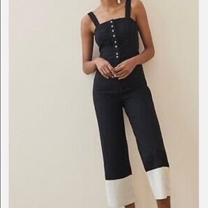 Anthropologie Maeve Collette cropped jumpsuit